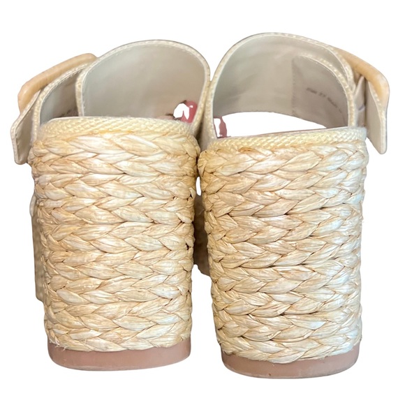 Dolce Vita Raffia Platform Wedge Sandals Size 7.5 - Picture 6 of 8